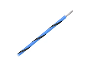 Pacer 14 AWG Gauge Striped Marine Wire 500' Spool - Blue w/Black Stripe