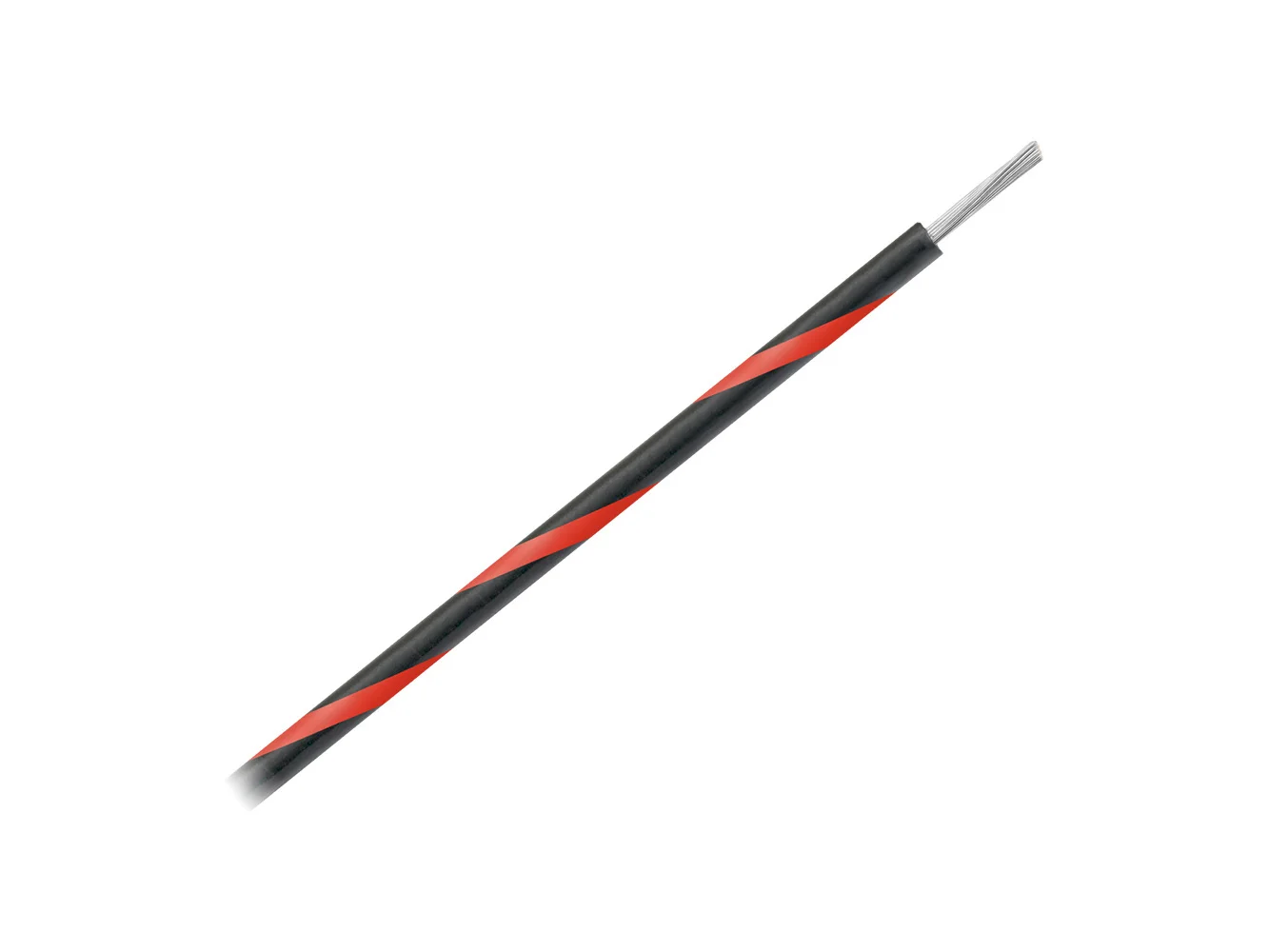 Pacer 14 AWG Gauge Striped Marine Wire 500' Spool - Black w/Red Stripe