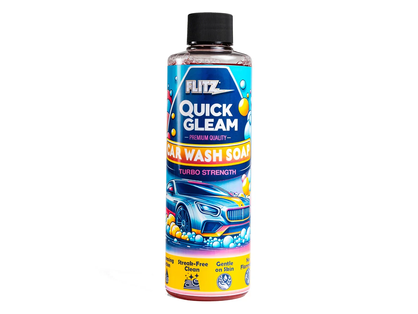 Flitz Quick Gleam Car Wash Soap - 8oz
