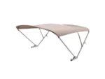SureShade Power Bimini - Clear Anodized Frame - Beige Fabric