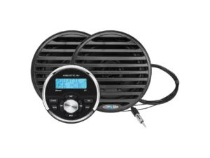 Aquatic AV GP1 Gauge Stereo & Economy 6.5" Speakers - Black (Pair)