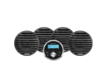 Aquatic AV Economy Gauge Stereo/Speakers Kit - Black
