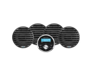 Aquatic AV Economy Gauge Stereo/Speakers Kit - Black