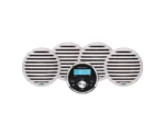 Aquatic AV Economy Gauge Stereo/Speakers Kit - White