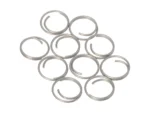 Barton Stainless Steel Large Split Rings - 14mm - 10-Pack