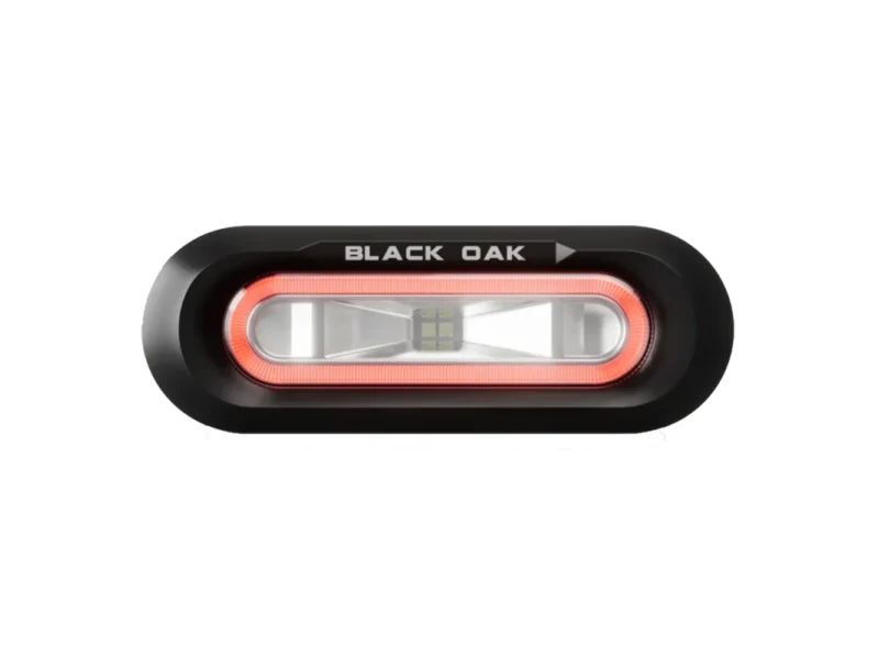 Black Oak Low Pro™ Flush - Black Housing - Red LED