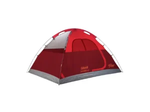 Coleman 4-Person Flatwoods II™ Lightweight Dome Camping Tent - Red