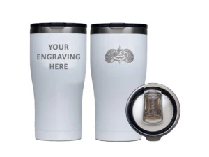 Toadfish Custom Engraved Non-Tipping 20oz Tumbler - White (MINIMUM ORDER QUANTITY OF 25)