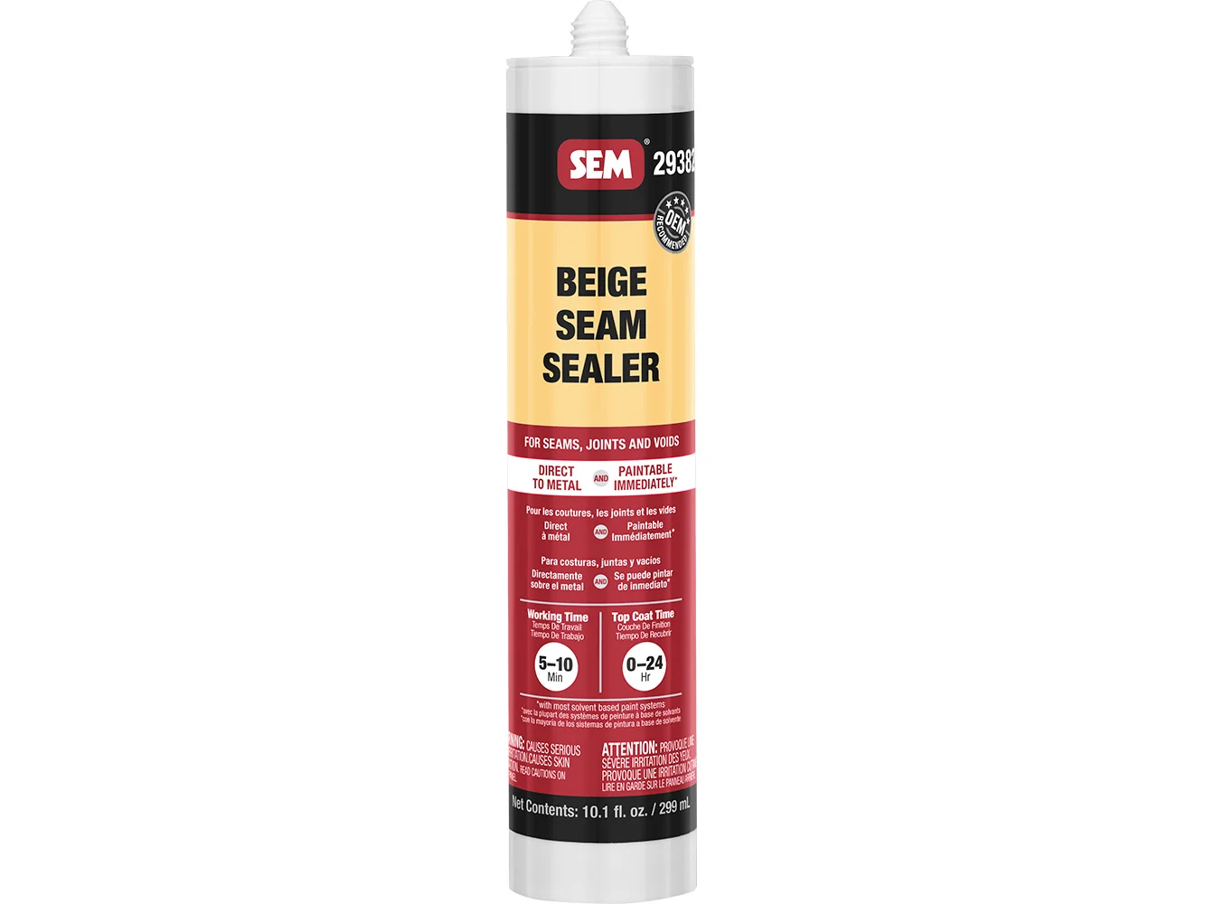 SEM 1K Seam Sealer - 10.1oz Tube - Beige