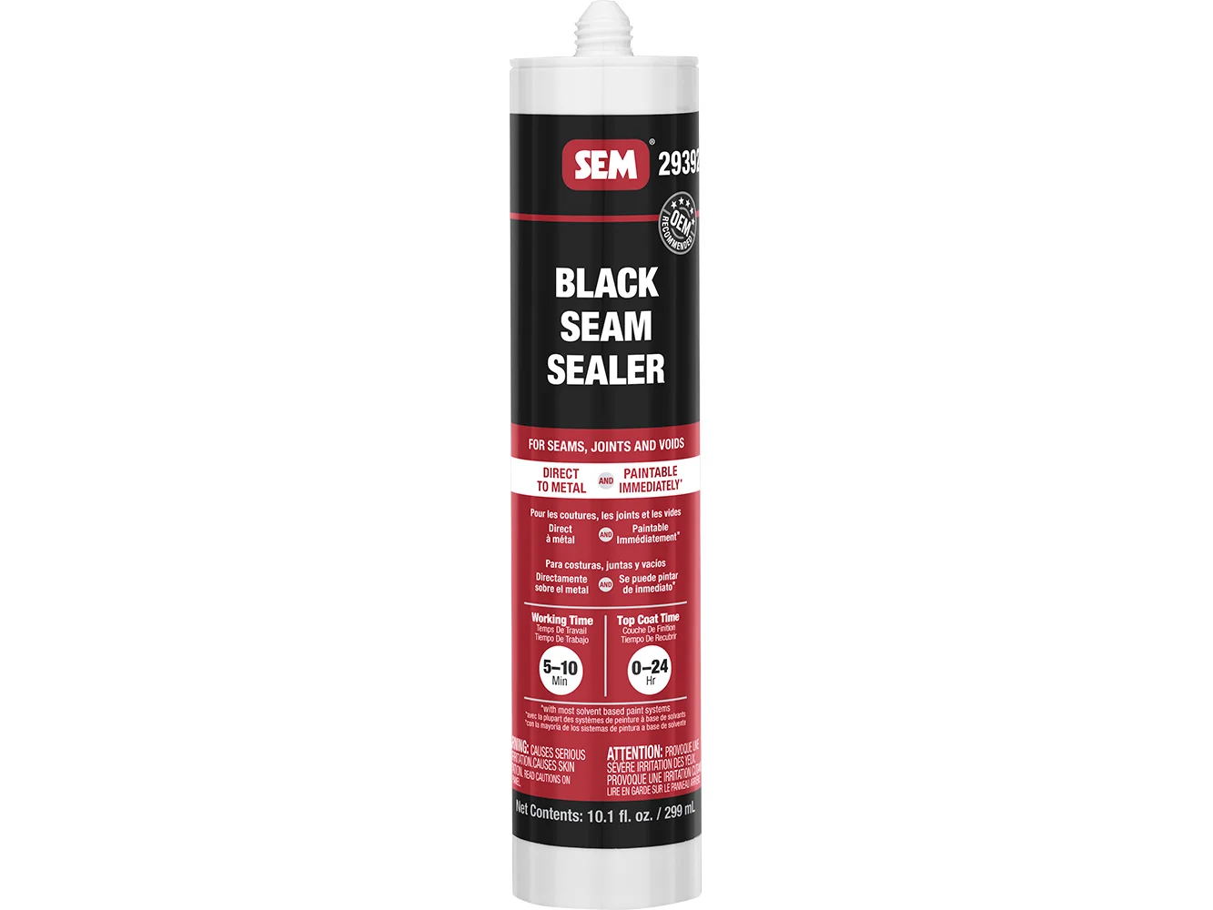 SEM 1K Seam Sealer - 10.1oz Tube - Black