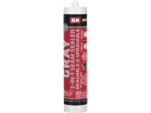 SEM 2-IN-1 Seam Sealer - 9.5oz Tube - Grey