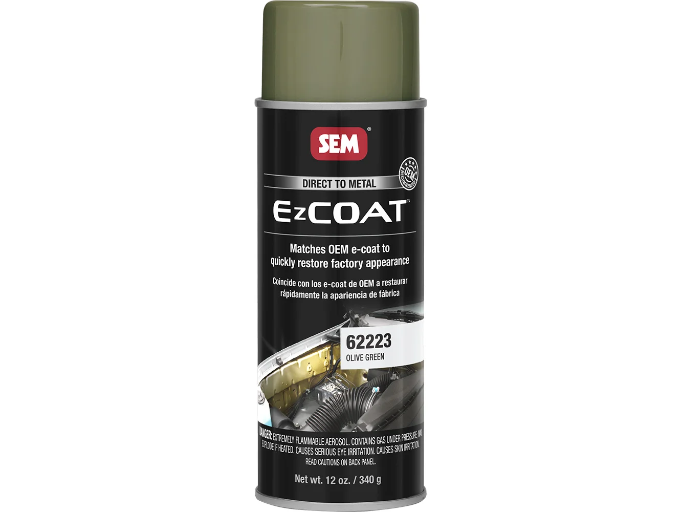 SEM Ez Coat™ - 16oz Aerosol Can - Olive Green