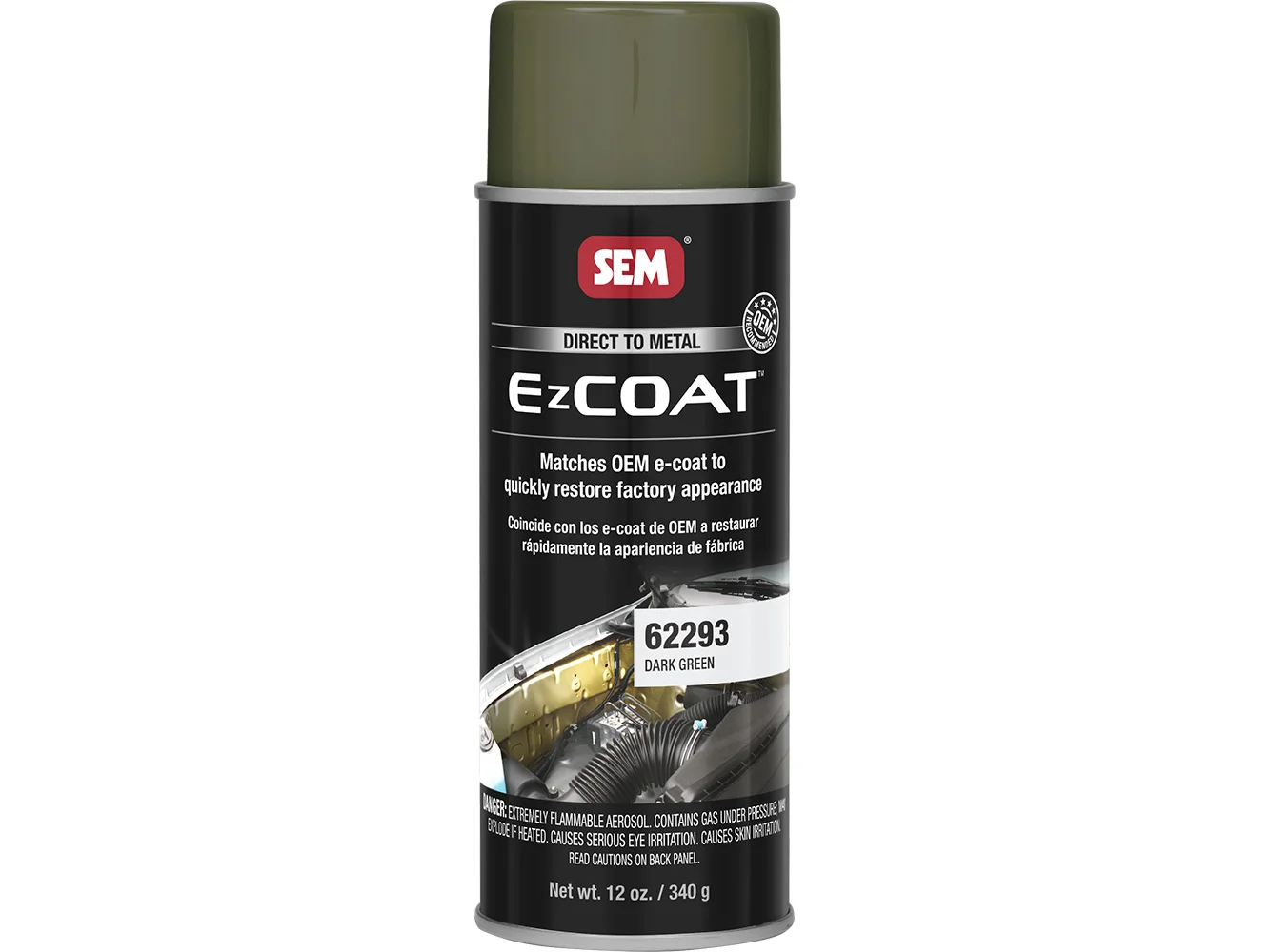 SEM Ez Coat™ - 16oz Aerosol Can - Dark Green