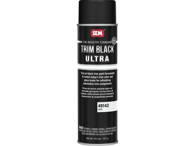SEM Trim Black Ultra - 20oz Aerosol Can - Satin Finish