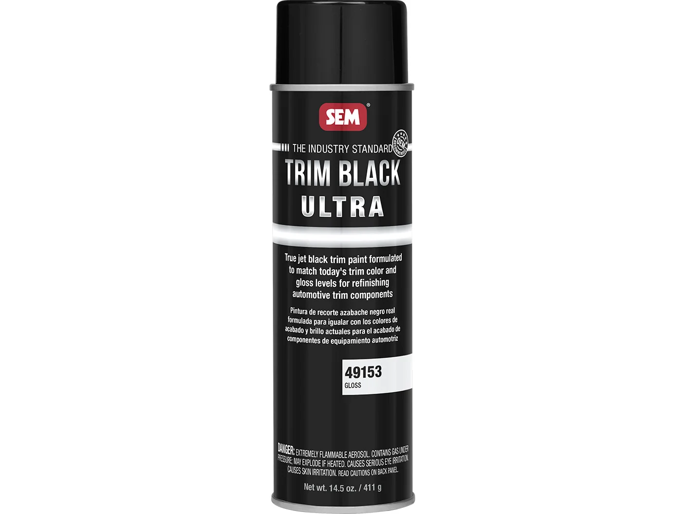 SEM Trim Black Ultra - 20oz Aerosol Can - Gloss Finish