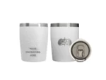 Toadfish Custom Engraved Non-Tipping 10oz Rocks Tumbler - White (MINIMUM ORDER QUANTITY OF 25)