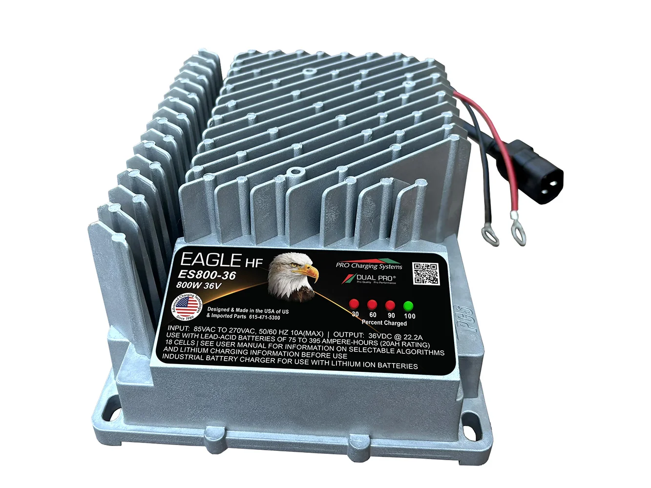 Dual Pro HF Eagle ES800 Series 36V Single Lithium Charger