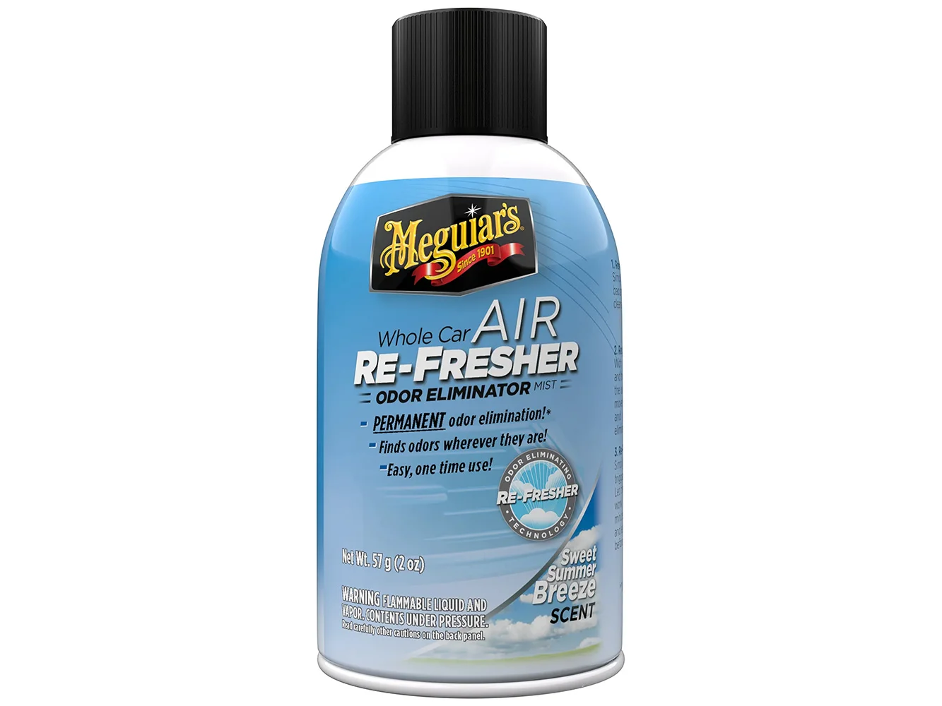 Meguiar's Whole Car Air Refresher Odor Eliminator - Summer Breeze Scent