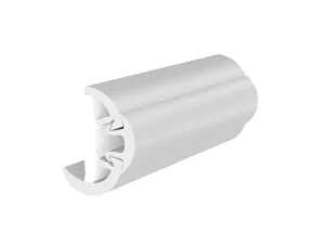 TACO SuproFlex Rub Rail Kit w/Flex Vinyl Overlay Insert - 2"H x 1-1/4"W x 80'L - White w/White Insert