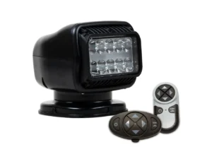 Golight GT Series LED Hybrid Light Permanent Mount w/Handheld & Wireless Dash Mount Remotes - 12V - Black
