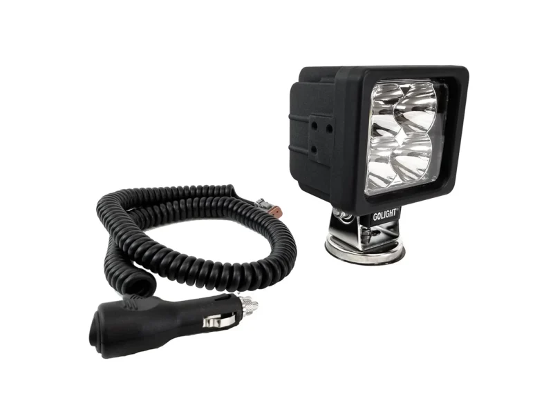 Golight GXL LED Work Light Series Portable Spot Light Magnetic Mount w/No Remote - 12V - Black
