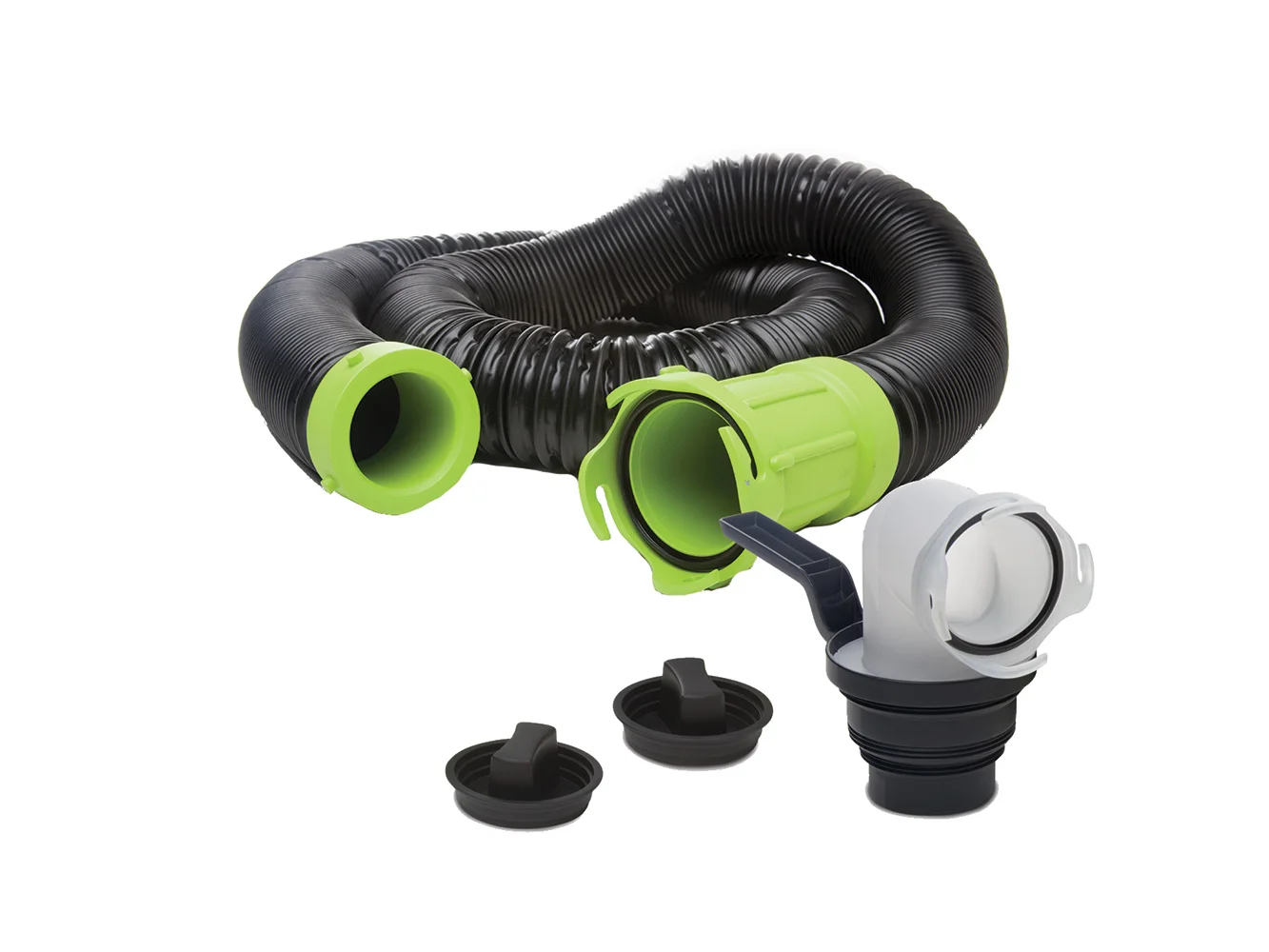 Thetford Titan Premium 15' Sewer Hose Kit w/Universal Bayonet Connection & 5-in-1 Sewer Adapter w/Handle