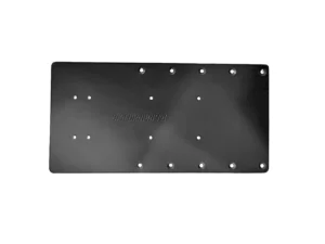 Sea Brackets 16" Straight Trolling Motor Plate - Black