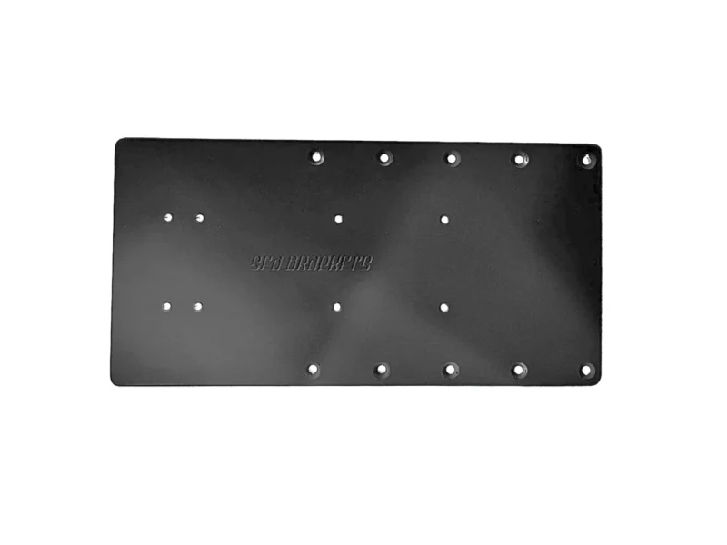 Sea Brackets 16" Straight Trolling Motor Plate - Black