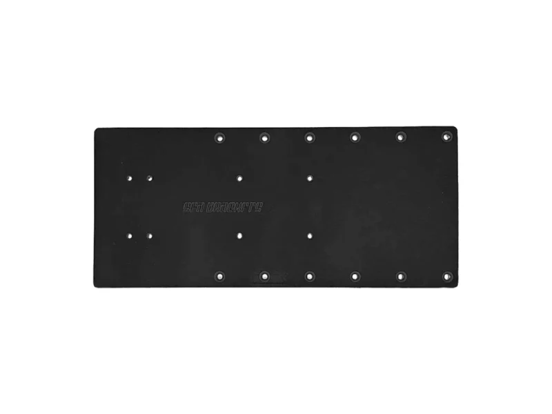 Sea Brackets 18" Straight Trolling Motor Plate - Black