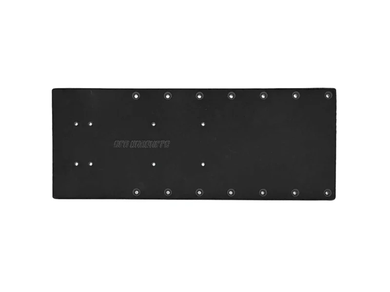 Sea Brackets 20" Straight Trolling Motor Plate - Black