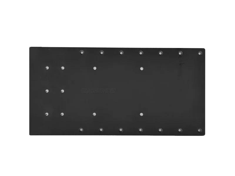 Sea Brackets 20" Straight Trolling Motor Plate f/Minn Kota Quest - Black
