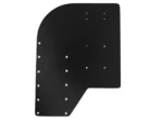 Sea Brackets Small Offset Trolling Motor Plate - Black