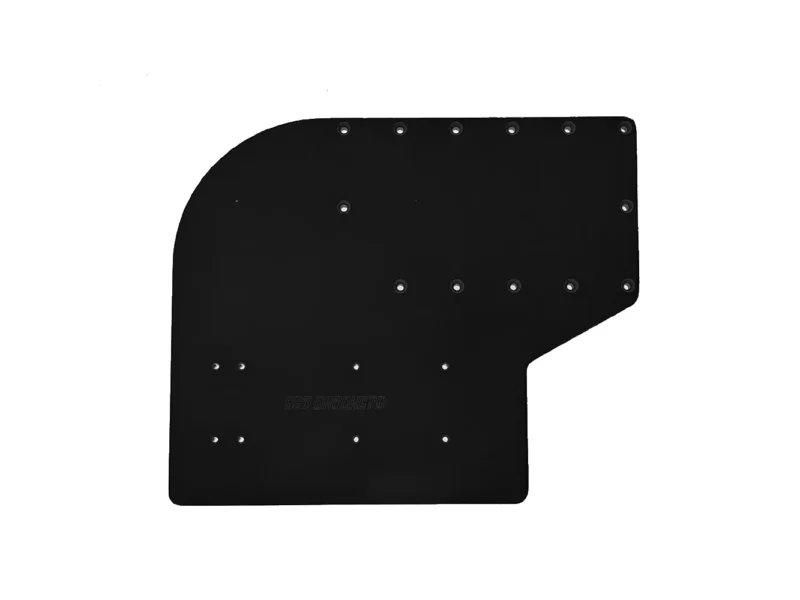 Sea Brackets Large Offset Trolling Motor Plate - Black