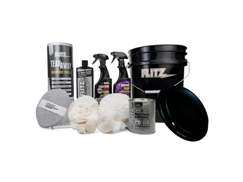 Flitz 5-Gallon Black Bucket Detailers Kit