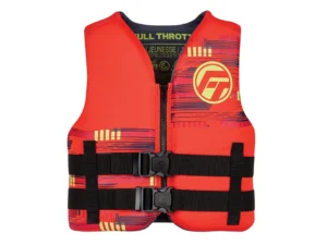 Full Throttle Youth Rapid-Dry Life Jacket - Red