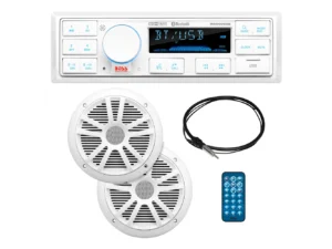 Boss Audio MCK500WB.6 Kit w/MR500UAB, 2 MR6W Speakers, MRANT10 Antenna, & White Remote *Refurbished