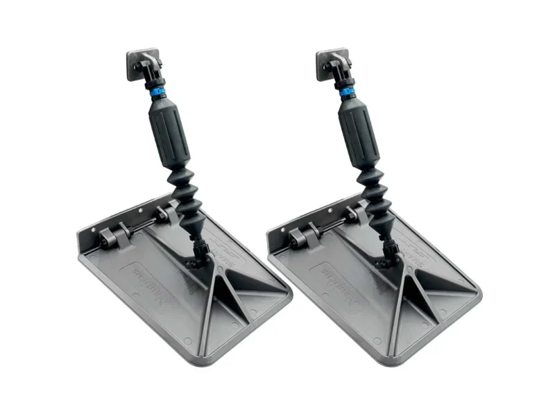 Lectrotab SX 9.5 x 10 Smart Tabs 18-22' Boats w/80lb Actuators - 150-240HP - Gunmetal Grey