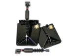 Lectrotab Smart Tab SX Composite Trim Tabs 9.5” x 10” f/12-16’ Boat w/40 - 80HP - Black