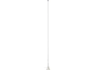 Scout 5' White VHF Antenna 3dB Lift & Lay Mount w/5M RG-58