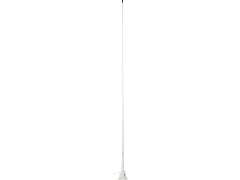 Scout 5' White VHF Antenna 3dB Lift & Lay Mount w/5M RG-58