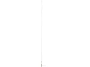 Scout 8' White VHF Antenna 6dB Heavy Stainless Steel Ferrule w/6M RG-8x Includes PL-259 Heavy Duty Offshore Antenna KS-43