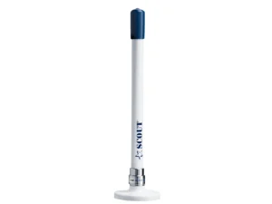 Scout 9" Stubby White VHF Antenna w/Quick Mount Includes 5M RG-58, Mount & Integrated Connector KS-10