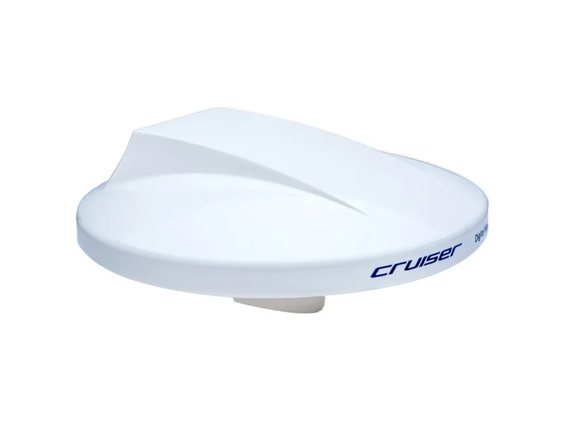 Scout Cruiser 10" White TV Antenna Omnidirectional w/20M, 75 ohms, Cable