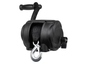 Powerwinch Premier Series Winch 2000lb, 8", Crank Arm - Carbon Black