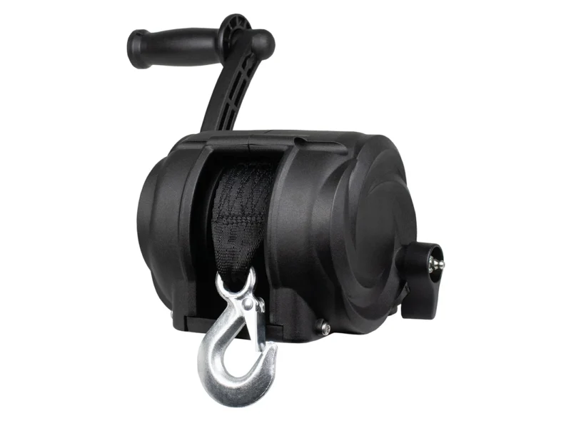 Powerwinch Premier Series Winch 2000lb, 8", Crank Arm - Carbon Black