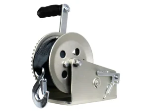 Powerwinch Utility Series Winch 2,500lb, 2 Speed, 6" Crank Arm - Zinc