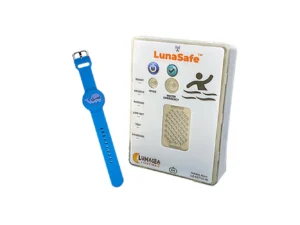 Lunasea Water Activated RF Transmitter w/Rechargeable Alarm Receiver - Blue