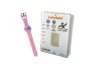 Lunasea Water Activated RF Transmitter w/Rechargeable Alarm Receiver - Pink