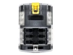 Bluewater 6 Position Fuse Block ATC w/Yellow Slide