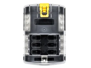 Bluewater 6 Position Fuse Block ATC w/Yellow Slide